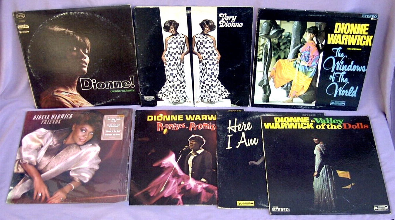 DIONNE WARWICK LOT 7LPS/WINDOWS OF THE WORLD/1960s PSYCH SOUL R&B POP JAZZ DIVA