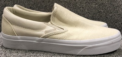 herringbone slip on vans