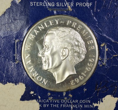 1973 Jamaica $5 Norman W. Manley- Premier 1959-1962 Sterling