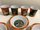 Kellogg's Cereal Promotion Bugs Bunny Daffy Duck Orange Breakfast Cups Bowls Set — photo 3