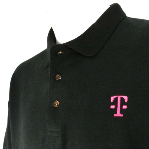 T-MOBILE Communications Tech Employee Uniform Polo Shirt Black Size XL NEW - Afbeelding 1 van 6