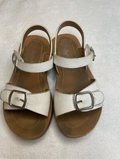 Sandali bianchi Sarah Jayne bambina con cinturini regolabili 9T scarpe bambina