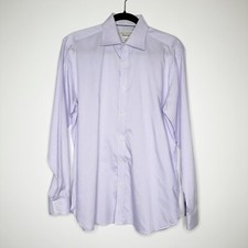 Ted Baker Button Down Endurance Dress Shirt Men's LS Light Purple Size 16 34/35