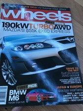 WHEELS Car magazine JAN 2005 WRX COUPE 4 350Z ALFA GT 330i SP23 A4 EURO M6 MPS 6