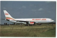 Postcard Airline CANADA 3000 Airbus A330-300 C-GGWB AUC1.