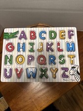 Melissa Doug Wooden Alphabet Puzzle