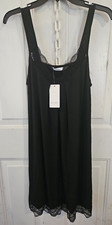 New with tags Size L Black Sleeveless Womens Dress Lace-dx117