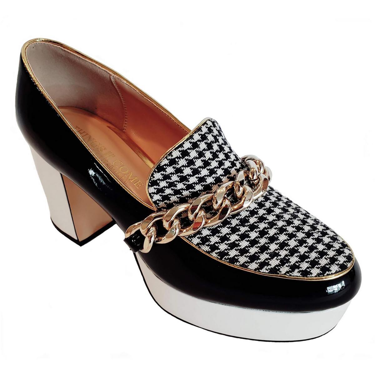 Новые женские черные туфли Piya на блочном каблуке 6,5 см (B, M) BHFO 8261