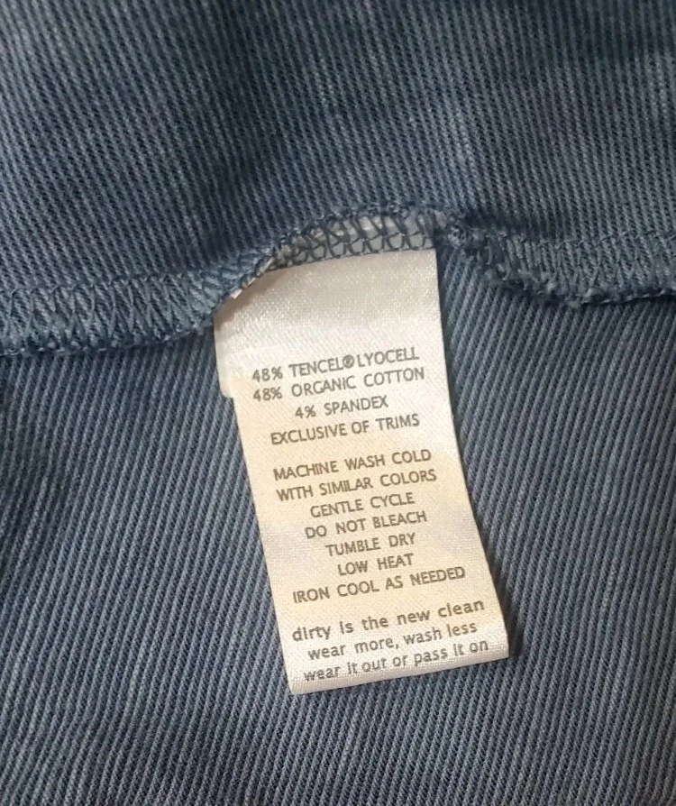 Vestido Toad & Co. S Azul Floral Imitación Envolvente Cinturón Manga Corta Foto 4 de 4