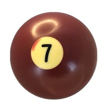Used Individual Pool Ball Solid Maroon 7 Replacement Billiards 21/4"