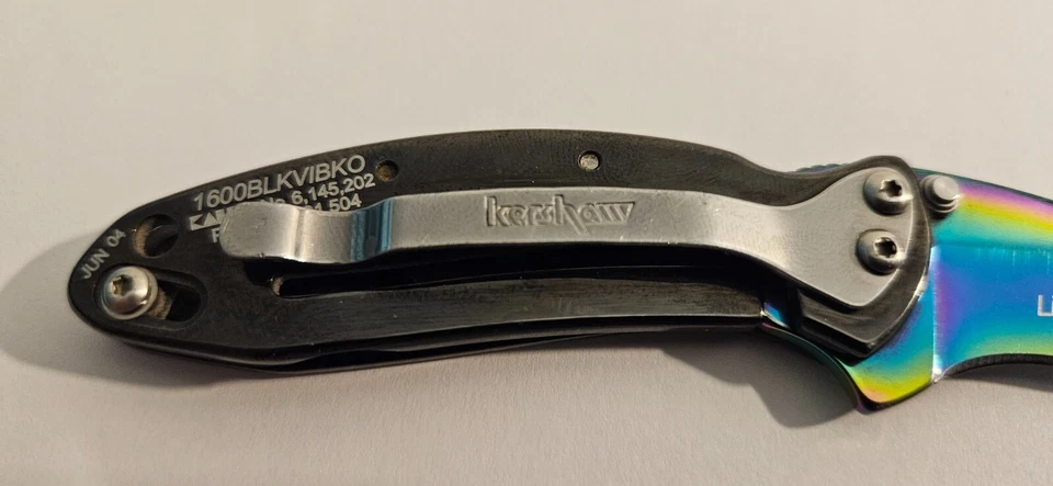 Kershaw 1600BLKVIBKO Chive Folding Knife Limited Edition 1/500 USA 2004 *READ* - Image 4 of 4