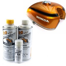 Honda CB 125 500 750 K0-K2 Four Lacksatz Lack Set Candy Gold Custom Paint Color