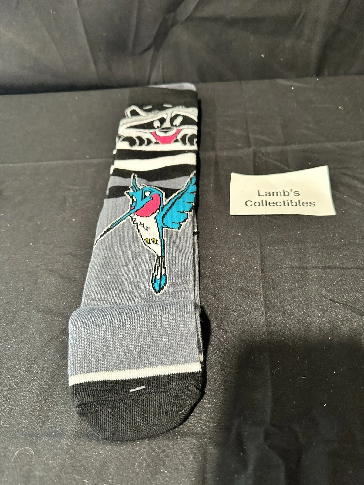Disney Parks Authentic - Meeko and Flit of Pocahontas Grey ; Black Socks pair