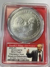 2020 P Silver American Eagle MS70 PCGS FS Philadelphia Emergency Issue