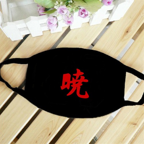 Cloth Face Mask Cartoon Anime Funny Expression Cotton Washable Reusable Black - Picture 21 of 51