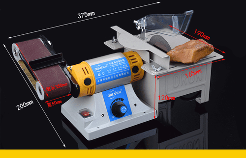 New 220V Electric Bench Grinder Grinding Polishing Cutting Sanding Belt Machine - Picture 4 of 7