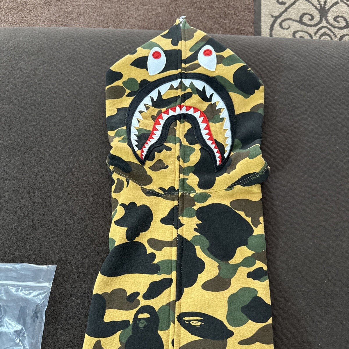 BAPE (A BATHNIG APE) 1ST CAMO 2ND SHARK FULL ZIP PONR HOODIE Men's