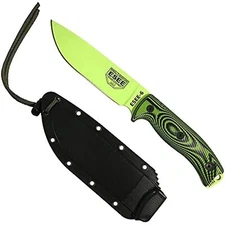 ESEE-6 1095 Carbon Steel, Black Sheath (Venom Green Blade, Neon Green/Black G10