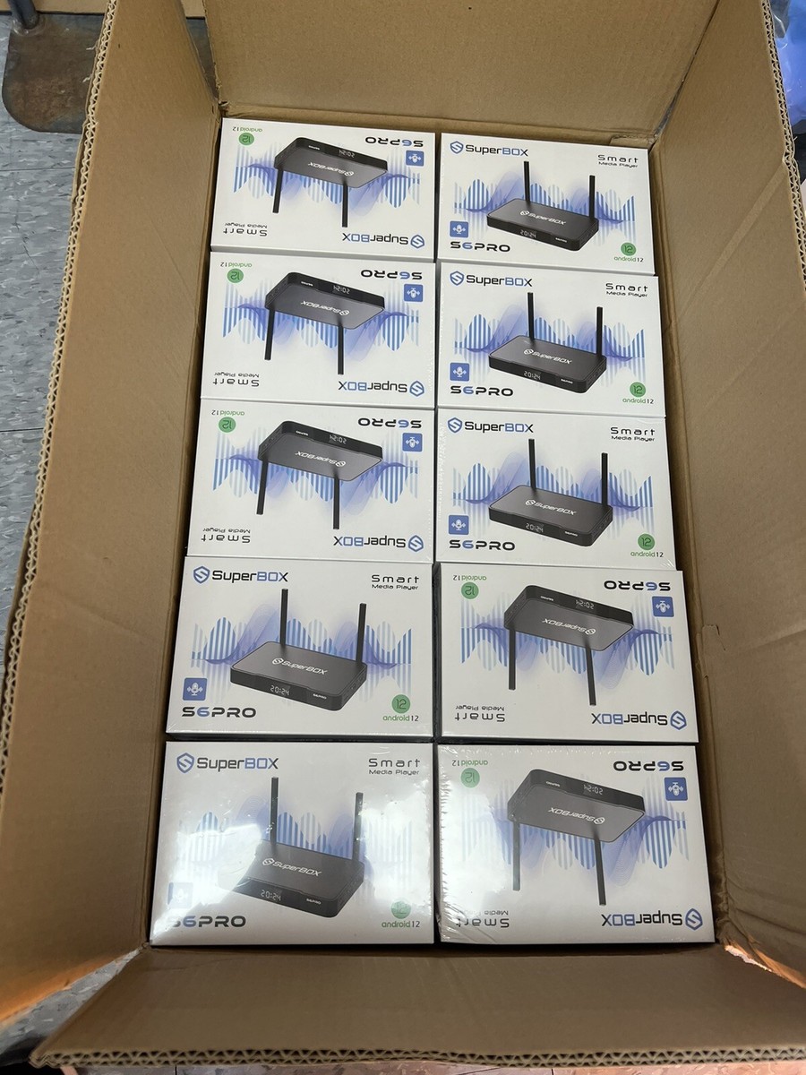 NEW 2025 Model SuperBox S6 PRO With 2T2R Dual Band WiFi, Quad-Core