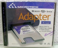 Microtech Memory Stick to PCMCIA Type II PC Card Adapter Sony SCM for Stick $37