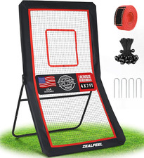 Lacrosse Rebounder, 4X7Ft Lacrosse Rebound for Backyard with 5 Adjustable Angles
