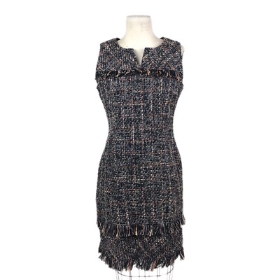 women's nanette lepore sleeveless sequin dress with fringe detail Women's Nanette Lepore Sleeveless Sequin Dress with Fringe Detail