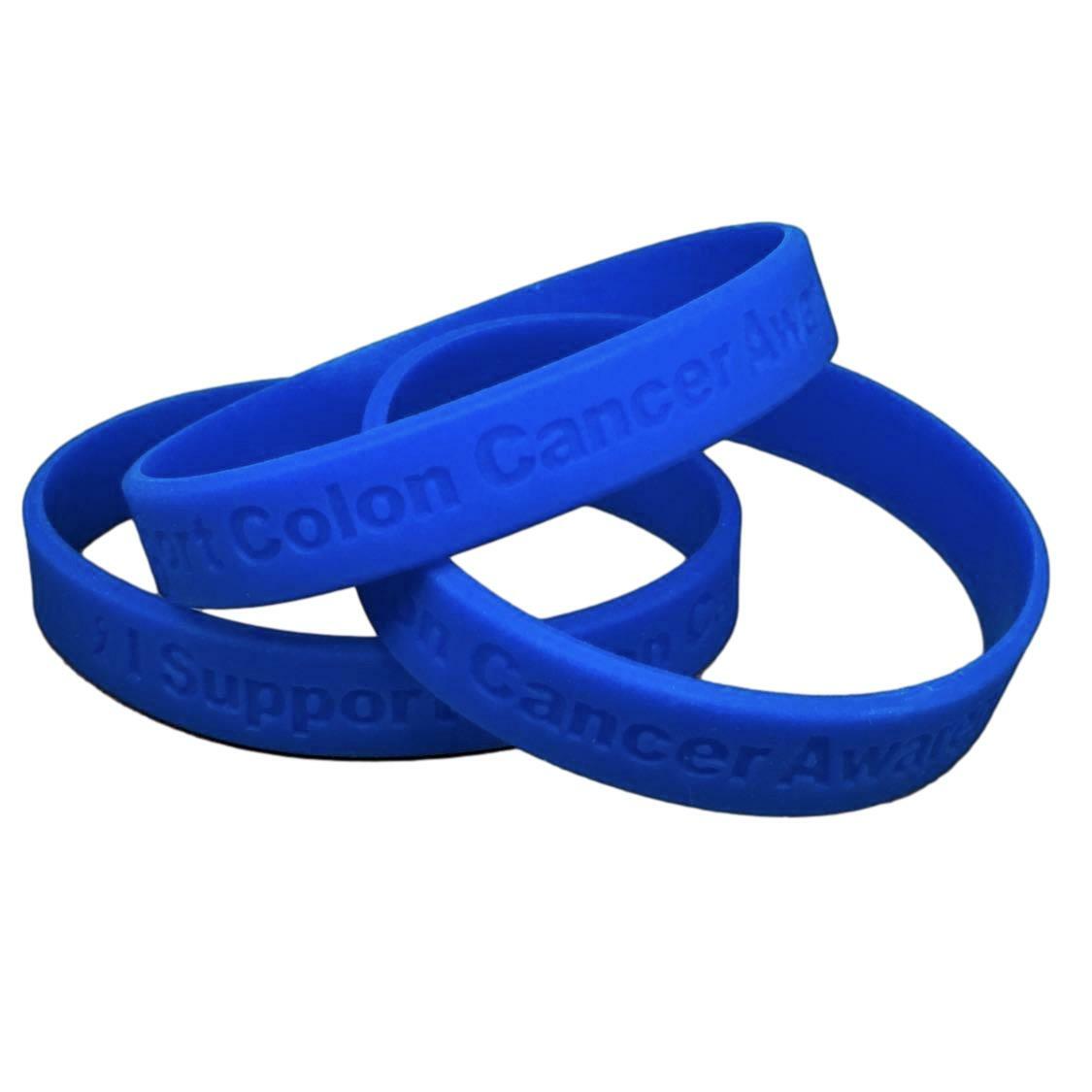 I Support Colon Cancer Awareness Bracelet & Enamel Pin - High Quality ...