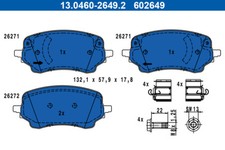 ATE 13.0460-2649.2 Bremsbelagsatz, Scheibenbremse für FORD