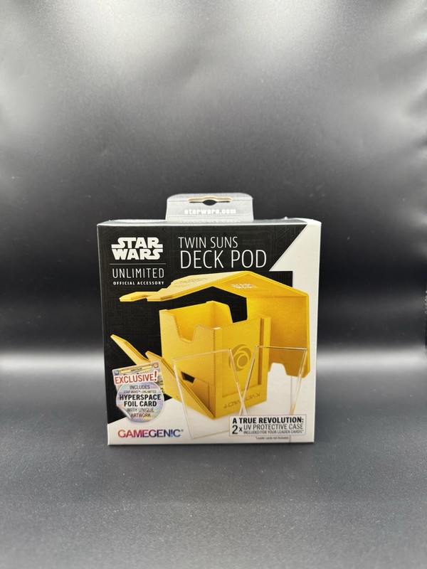 Star Wars Unlimited GameGenic Cunning Yellow Twin Suns Deck Pod - New SEALED
