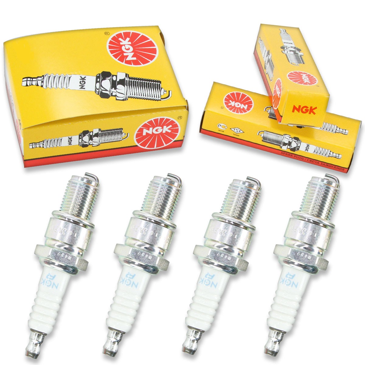 4pcs 03-06 Aprilia MX125 NGK Standard Spark Plugs 125 Kit Set Engine dj