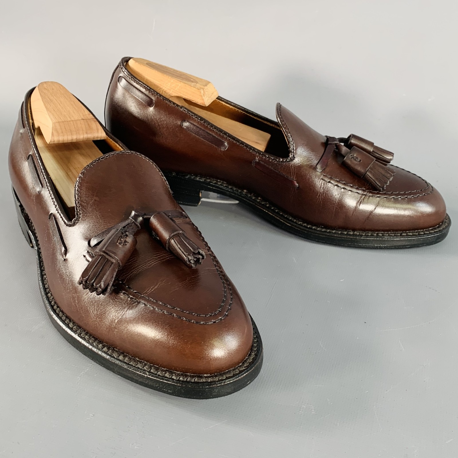 Alden 561 Dark Brown Calfskin Tassel Loafer