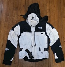 The North Face Womens WHITE BLACK Steep Tech Walking Hiking Ski Jacket SMALL FLW