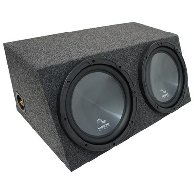 Universal Car Stereo Hatchback Sealed Dual 10'' Harmony R104 Sub Box Enclosure