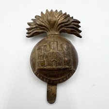 Genuine WW1 Royal Inniskilling Fusiliers 1916 Economy Issue Cap Badge