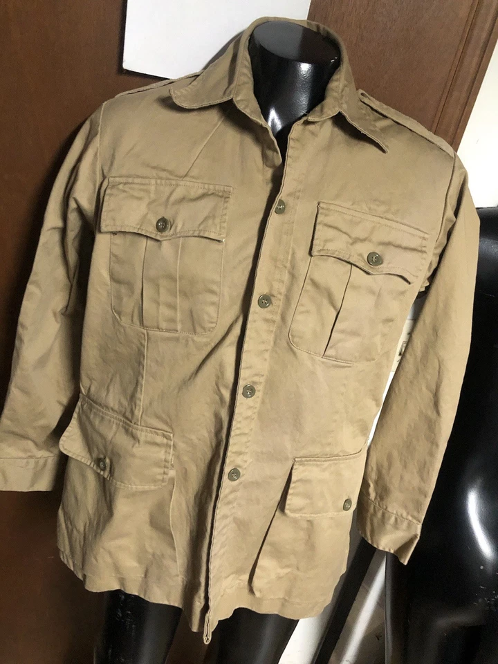 Replica WW2 British Army RAF KD Kay Canvas 1941 Khaki Drill Bush Jacket Men M 38 - Image 4 of 4