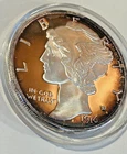 1 OZ SILVER w Nice Toning 1916-D MERCURY DIME Tribute Coin FREE SHIPPING