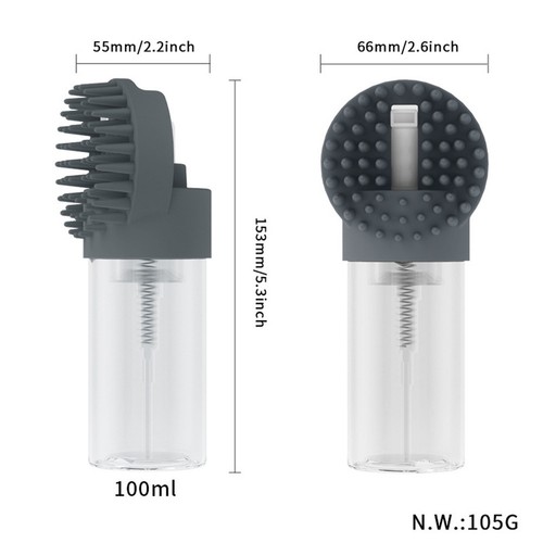 2 in 1 Silicone Bath Brush for Dogs and Cats with User Friendly Design - Bild 5 von 14