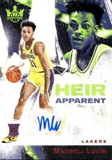 2023-24 Panini Court Kings #HA-MLA Maxwell Lewis Heir Apparent Ruby #/99
