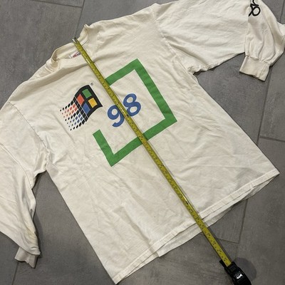 Windows 98 Shirt 90s Microsoft Promo Tee Rare Vintage PC Software