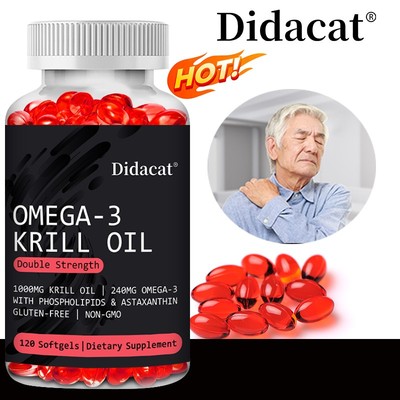 Doppelt starke Omega-3-Krillöl-Kapseln  Gesundes Herz kardiovaskuläre Sicherheit