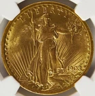 New Listing1908 US Gold $20 Double Eagle NO MOTTO Coin NGC MS 62