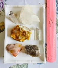 High Quality Estate Find Lot Mineral Gemstone Collectors Fluorite Quartz