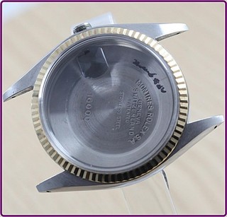 Rolex Original Ref 16013 Datejust Case Case Back Including Bezel with crystal