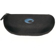 Original Costa Del Mar Sunglasses Eyeglasses Case Black Soft Clam-Shell Case Zip