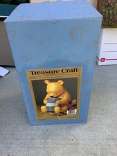 Classic Winnie The Pooh w/ Hunny Pot Cookie Jar Treasure Craft Disney Mexico
