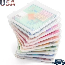 Clear Modular Storage Organizer Craft Supplies Office Projects Portable Caddy US