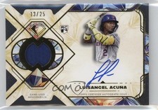 2025 Topps Diamond Icons Single Player Relics /25 Luisangel Acuna Acuña Auto tw0