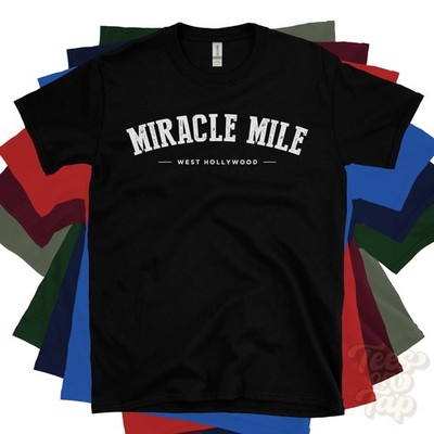 MIRACLE MILE WEST HOLLYWOOD T-SHIRT Los Angeles Kalifornien USA Uni Geschenk