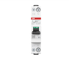 Interruttore differenziale magnetotermico 1P+N 6A 30mA tipo A curva C ABB DS301C