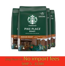  4 Pack Starbucks Pike Place Roast Ground Coffee 28oz... wa 